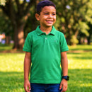 Camisa polo infantil menino manga curta básica