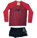 Conjunto blusa manga longa e sunga masculina proteção UV Infantil