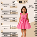 Vestido infantil feminino com babadinho Crepinho Floral– 2 a 10 Anos