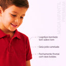 Camisa polo infantil menino manga curta básica
