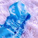 Vestido infantil feminino com babadinho Crepinho Floral– 2 a 10 Anos