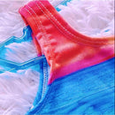 Body de verão para meninas com estampa centralizada de personagem