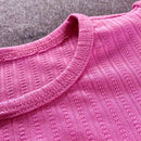 blusa infantil rosa com gola 