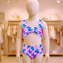 conjunto biquini infantil moda verão cropped e calcinha