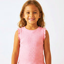 Kit 2 Blusa regata infantil menina canelada moda verão 2 a 14 Anos