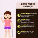 como medir sua filha para saber o tamanho da roupa dela